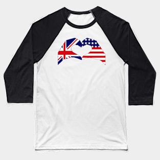 We Heart U.K. & U.S.A. Patriot Series Baseball T-Shirt